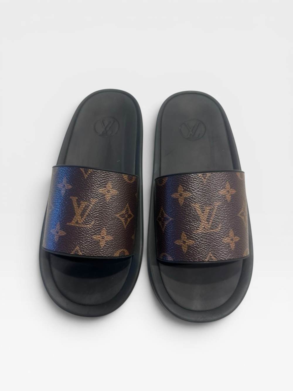 Louis Vuitton Women’s Brown Monogram Slide Sandals